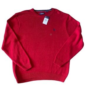 CHAPS ICONIC CREW 63700 Red Men’s Swearer Size XXL